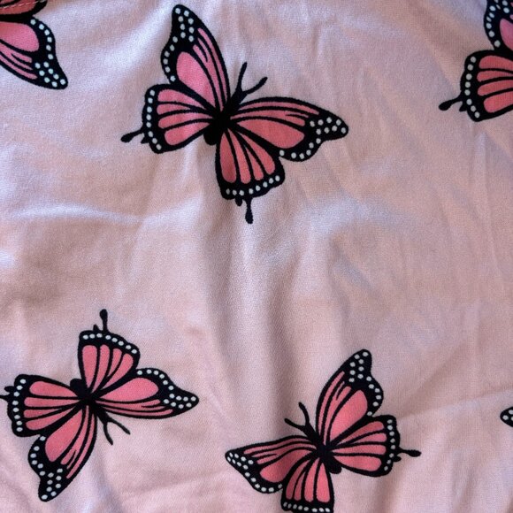 Pajama Shorts with Butterflies - Picture 3 of 5